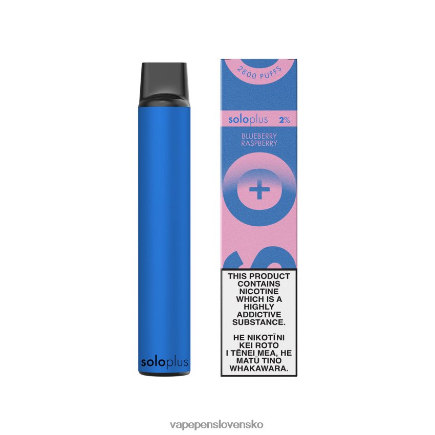 Vape Shop Bratislava čučoriedka malina | Solo Plus kolekcia jednorazových vape paradise 2XFHNR39