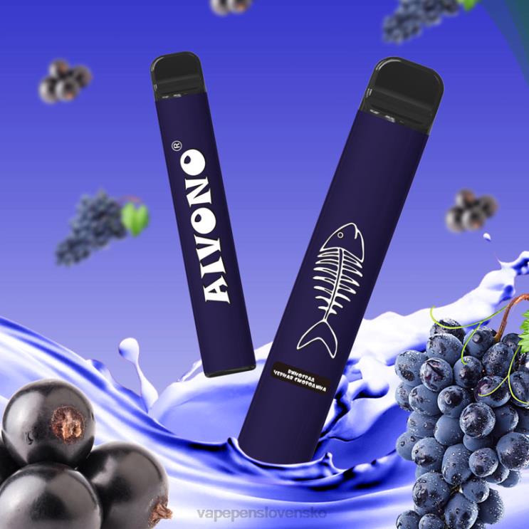 Aivono AIM FISHBONE 600 hroznové čierne ríbezle - LD0D2284 Vape Cigareta