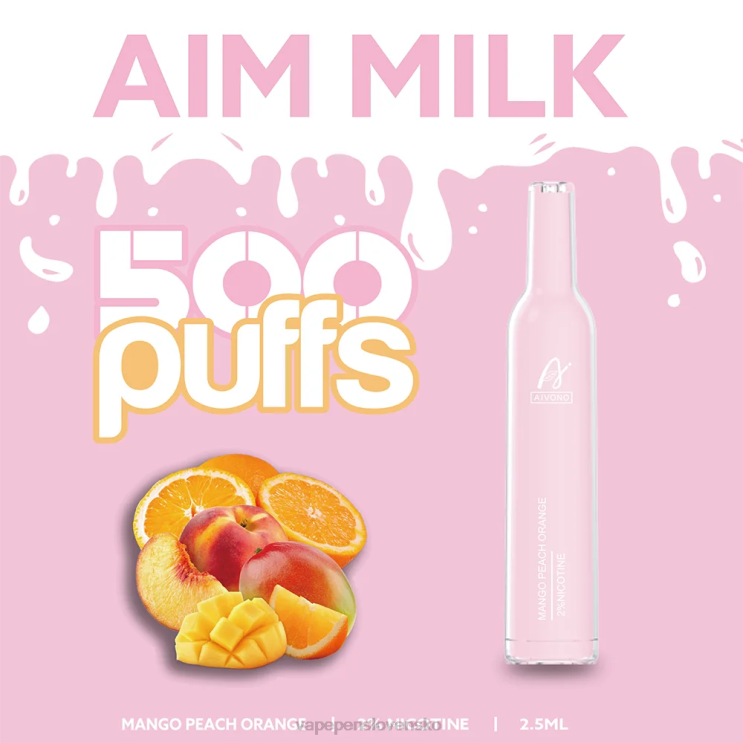 Aivono AIM MILK 500 mango broskyňa pomaranč - LD0D2269 Vape Cigareta