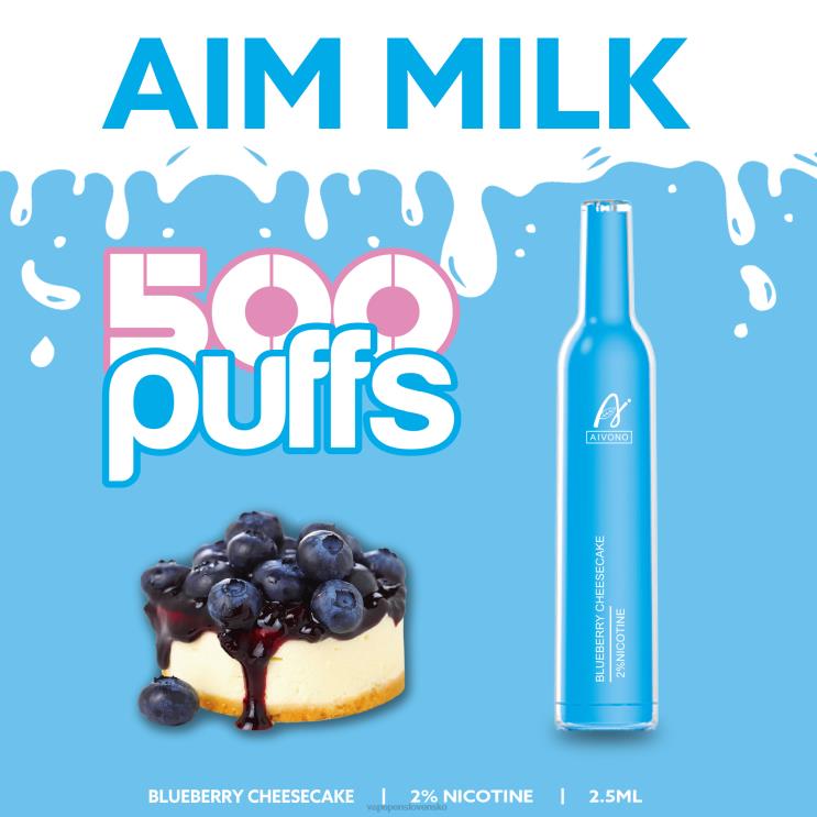 Aivono AIM MILK 500 čučoriedkový tvarohový koláč - LD0D2274 Vape Slovensko