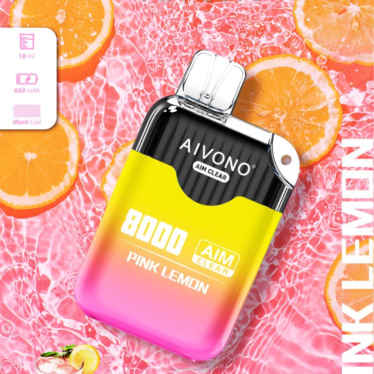 Aivono AIM CLEAR 8000 ružový citrón - LD0D2211 Vape Slovensko