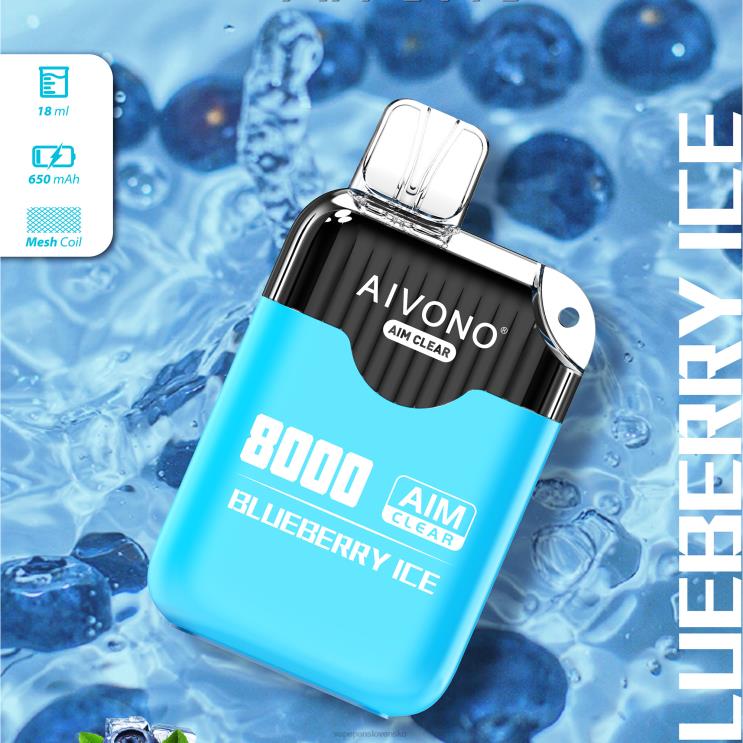 Aivono AIM CLEAR 8000 čučoriedkový ľad - LD0D2206 Vape Cigareta