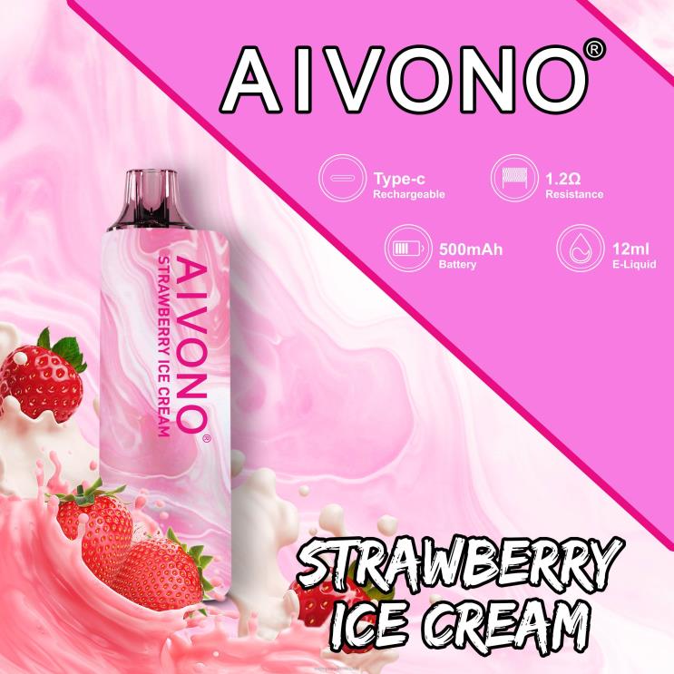 Aivono AIM GUN 7000 jahodová zmrzlina - LD0D2105 Vape Shop Bratislava
