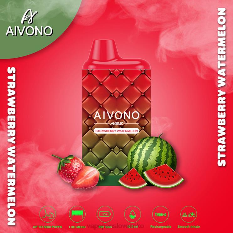 Aivono AIM MAGIC 5800 krabičková cigareta jahodový melón - LD0D299 Vape Shop Bratislava