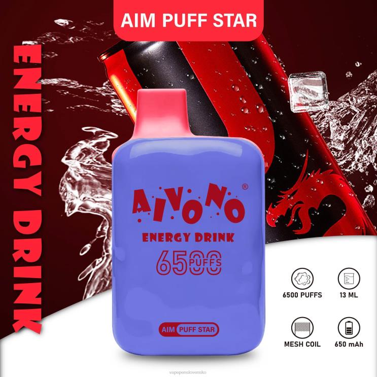 Aivono AIM PUFF STAR 6500 energetický nápoj - LD0D2293 Vape Cigareta
