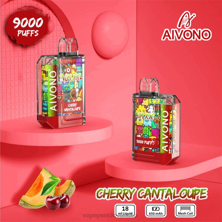 Aivono AIM XXL Priehľadná nálepka na ústa 9000 čerešňový melón - LD0D257 Vape Shop Bratislava