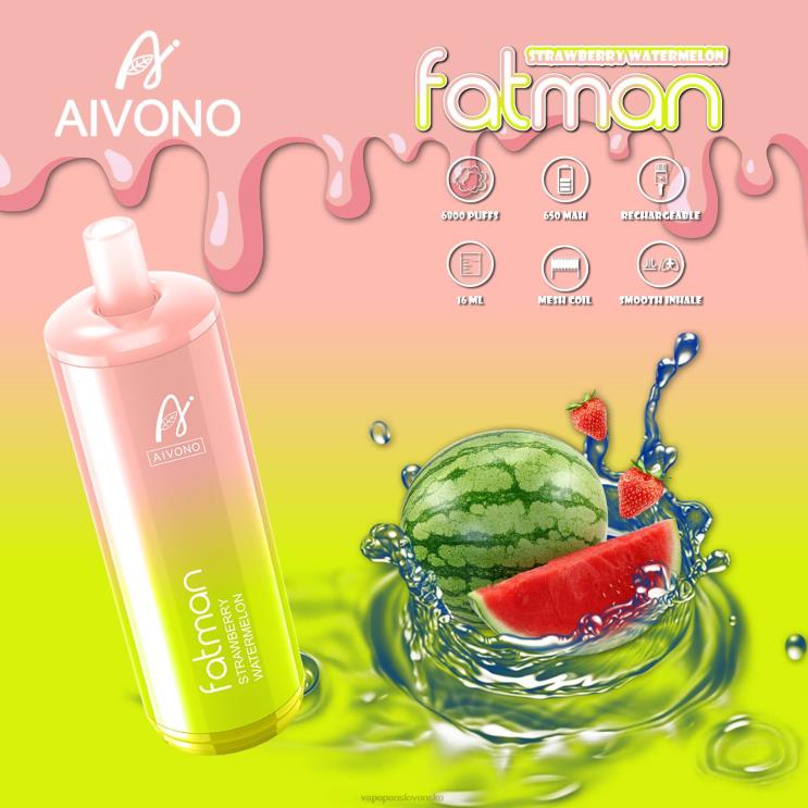 Aivono FATMAN 6800 jahodový melón - LD0D230 Vape Shop Bratislava