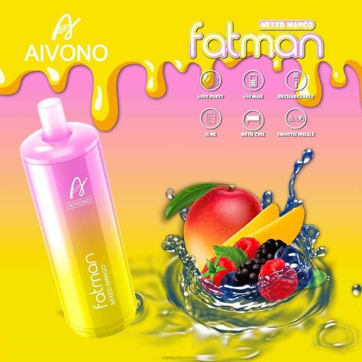 Aivono FATMAN 6800 zmiešané mango - LD0D226 Vape Cigareta