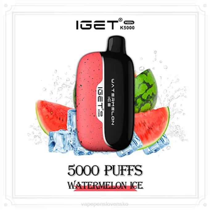 Vape Bez Nikotinu HN8Z8 melónový ľad IGET Moon K5000