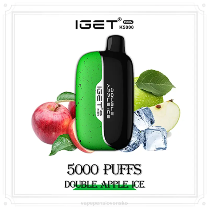Vape Shop Bratislava HN8Z19 dvojitý jablkový ľad IGET Moon K5000