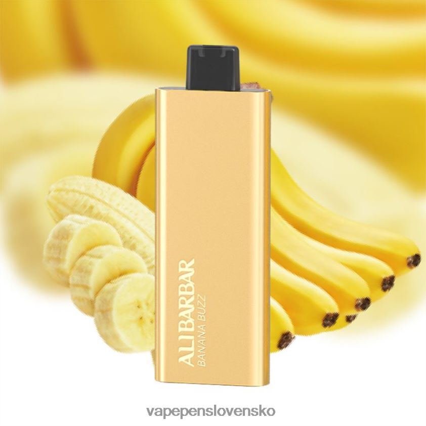 Alibarbar Pandora 7000 jednorazové vapy banánový bzukot 6JP0HD65 Vape Pen