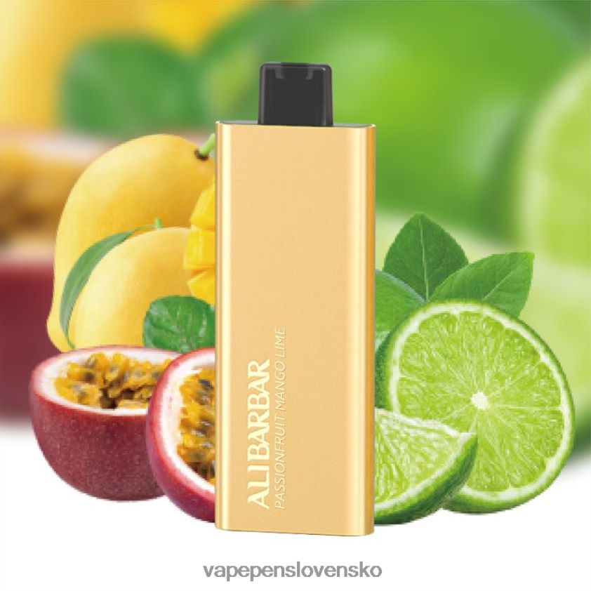 Alibarbar Pandora 7000 jednorazové vapy mučenka mango limetka 6JP0HD58 Vape Bez Nikotinu