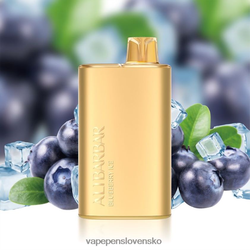 Alibarbar Rich 8000 jednorazová vapa čučoriedkový ľad 6JP0HD3 Vape Bez Nikotinu