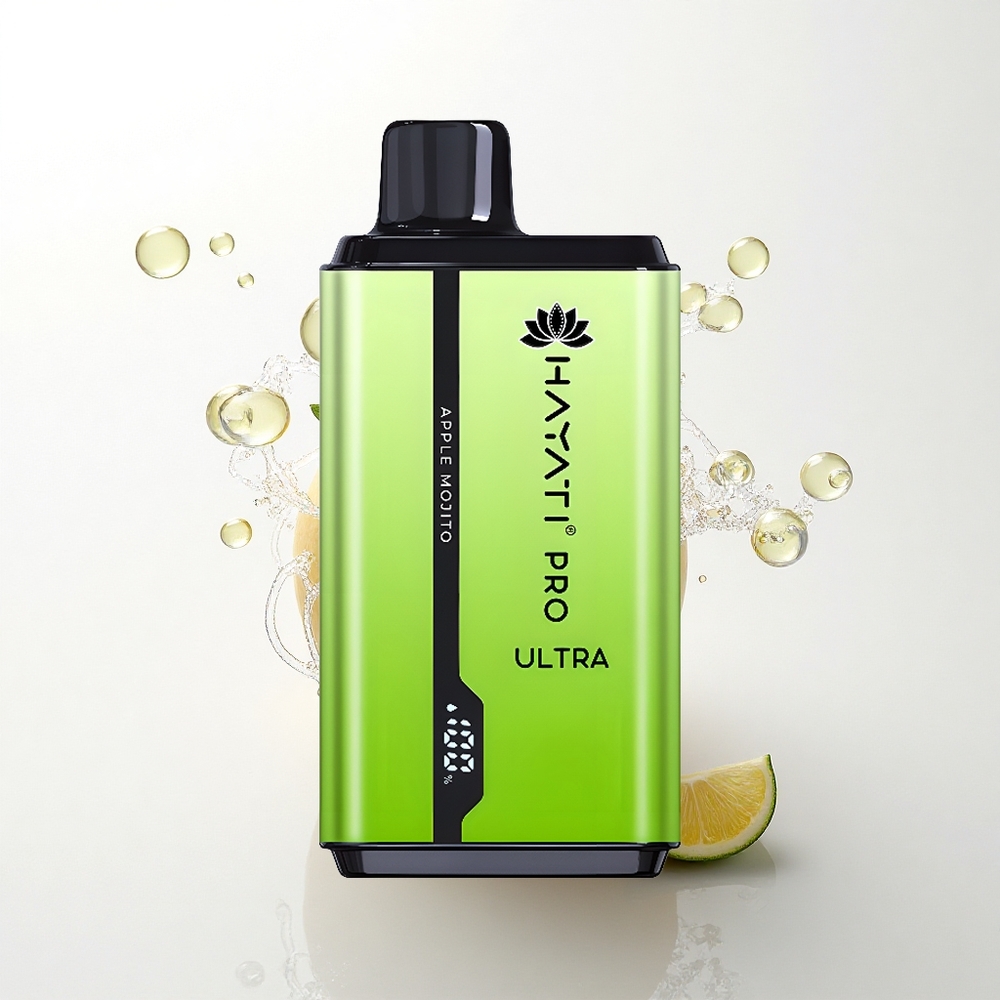Hayati Pro Ultra 15000 Puffs Jablkový Mojito 850mAh 24ml