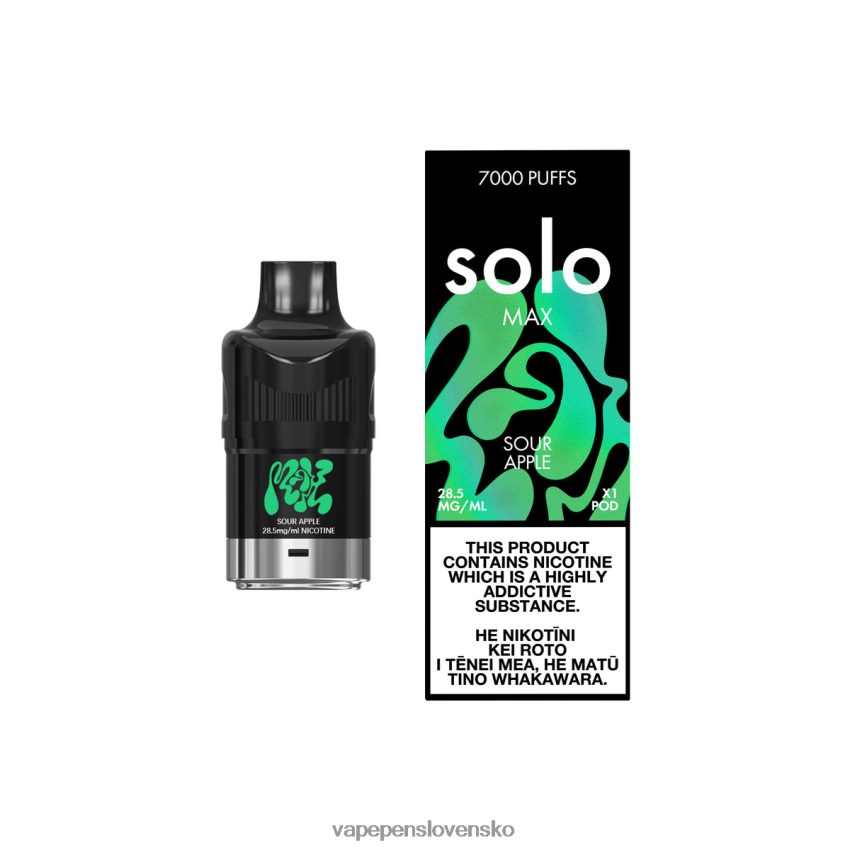 Vape Cigareta kyslé jablko | Solo MAX pod 2XFHNR80