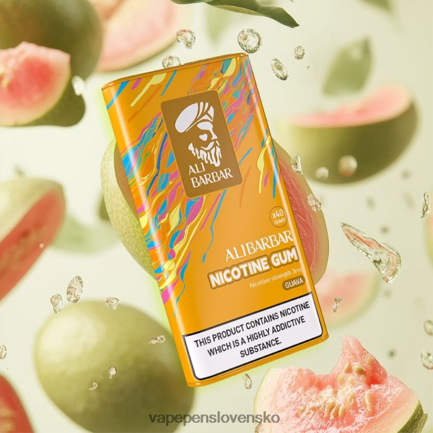 Alibarbar nikotínová guma guava 6JP0HD100 Vape Pen