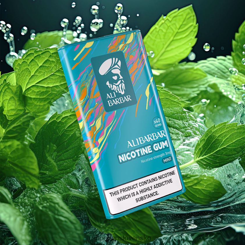 Alibarbar nikotínová guma vodný melón 6JP0HD103 Vape Bez Nikotinu