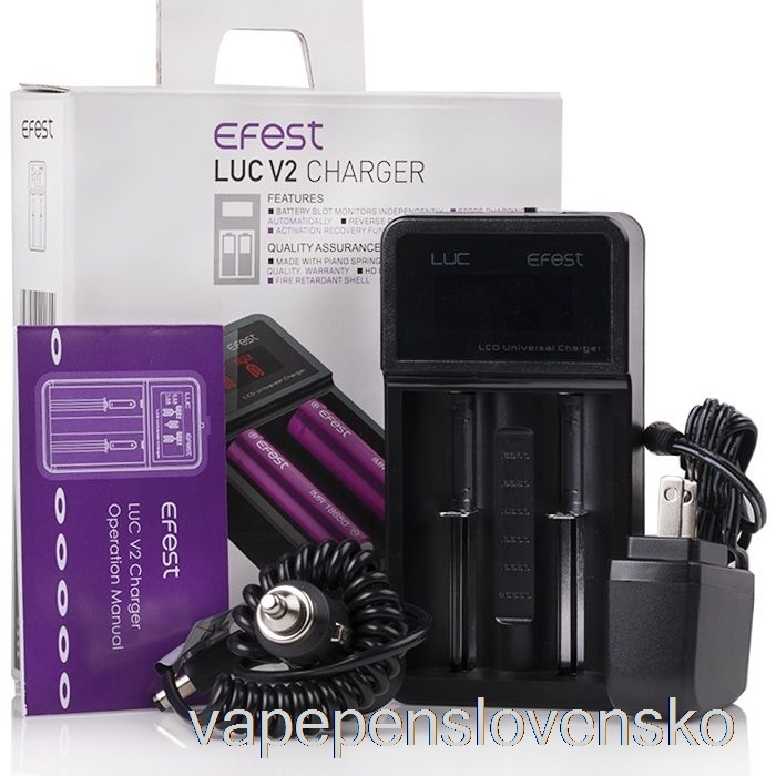 Efest Luc V2 Inteligentná Nabíjačka Vape Pera