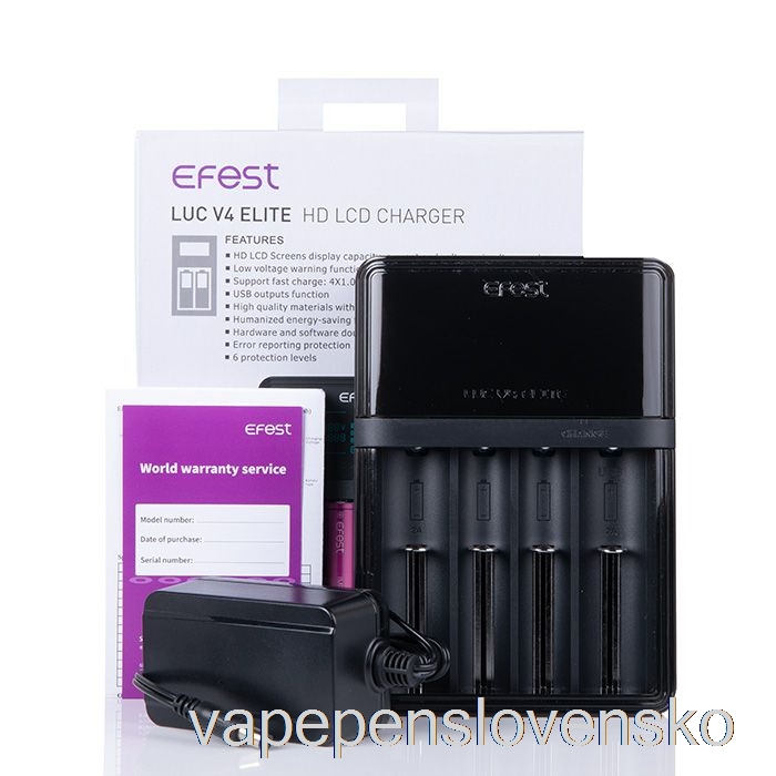 Efest Luc V4 Elitná Hd Lcd Nabíjačka Vape Cigareta