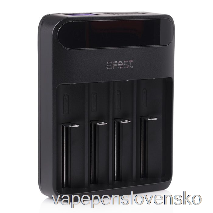 Efest Lush Q4 4-šachtová Inteligentná LED Nabíjačka Batérií Vape Cigareta