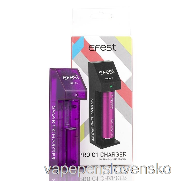 Efest Pro C1 1-šachtová Inteligentná Nabíjačka Batérií Vape Pero