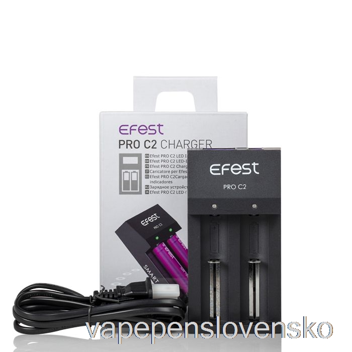 Efest Pro C2 2-šachtová Nabíjačka Smart Batérií Vape Shop Bratislava