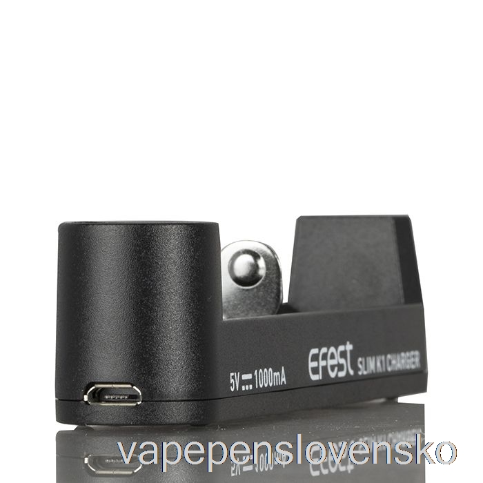 Efest Slim K1 Jednoslotová Nabíjačka Batérií Vape Cigareta