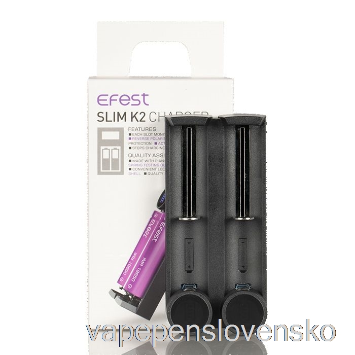 Efest Slim K2 Dvojslotová Nabíjačka Batérií Vape Pero