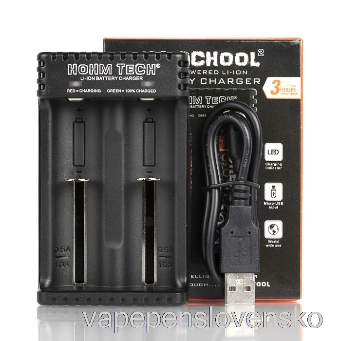 Hohm Tech School 2 2a Mic-usb Nabíjačka Vape Pero