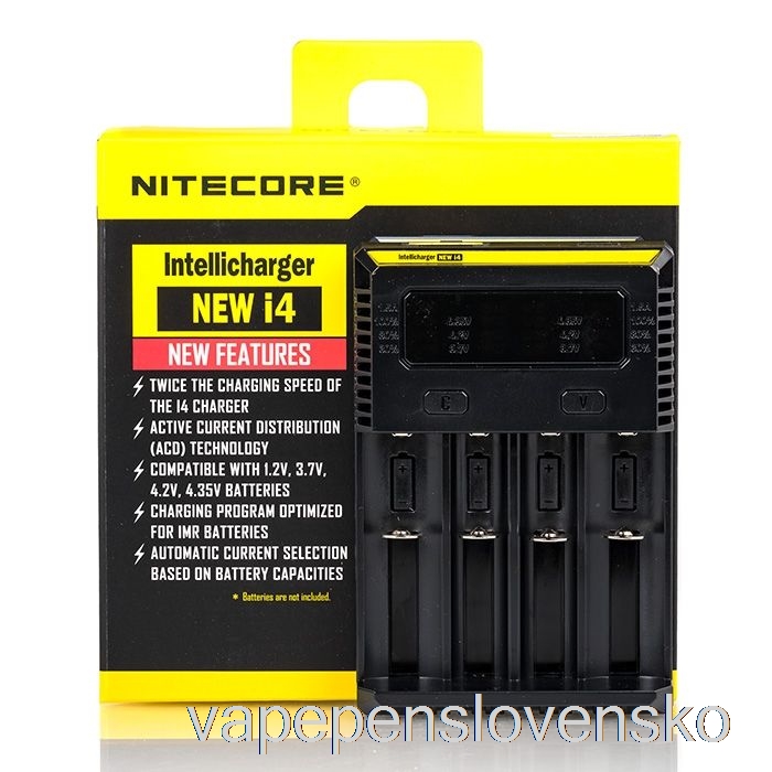 Nitecore I4 Battery Charger V2 (4-bay) Vape Slovensko