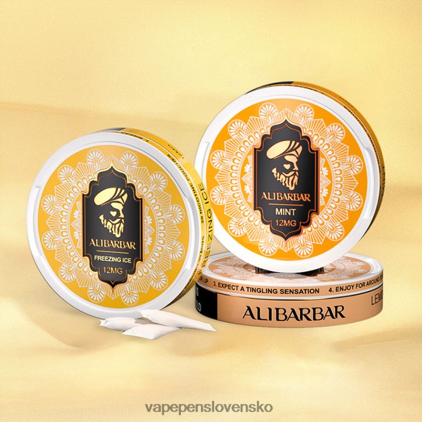 Alibarbar nikotínové vrecká čerešňový ľad 6JP0HD81 Vape Slovensko