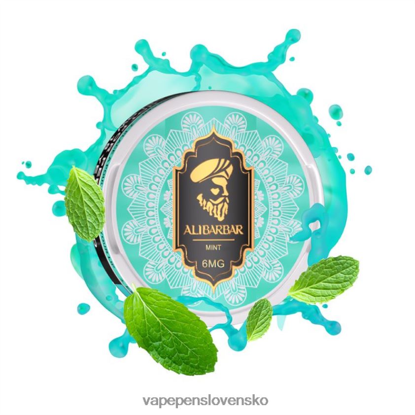 Alibarbar nikotínové vrecká mäta 6JP0HD89 Vape Shop Bratislava